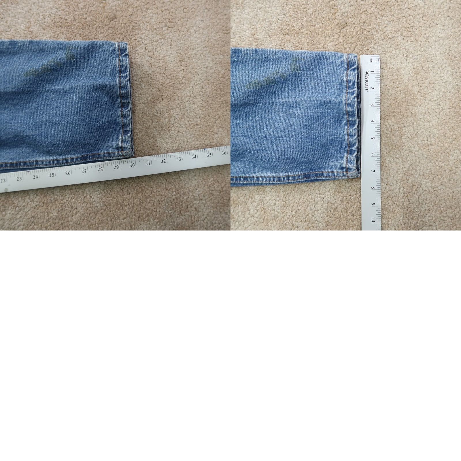 Levi's VINTAGE Levi's 550 Jeans Men 33x30 Blue Distressed Medium Denim USA Denim Jeans 5-Pocket Mens 550 90s/00s Size US 33 - 10 Thumbnail