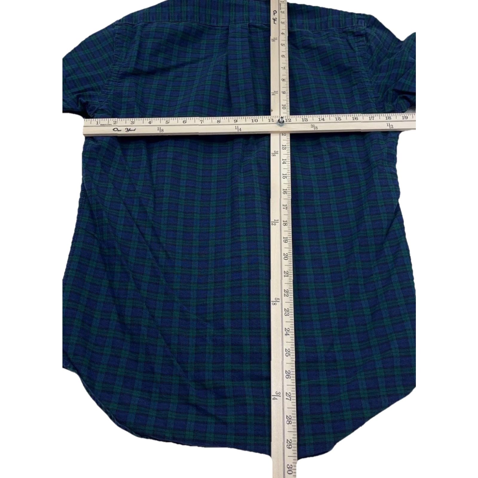 Ralph Lauren Ralph Lauren Shirt Men Small Button-Up Green Blue Blackwatch Plaid Adult Size US S / EU 44-46 / 1 - 6 Thumbnail