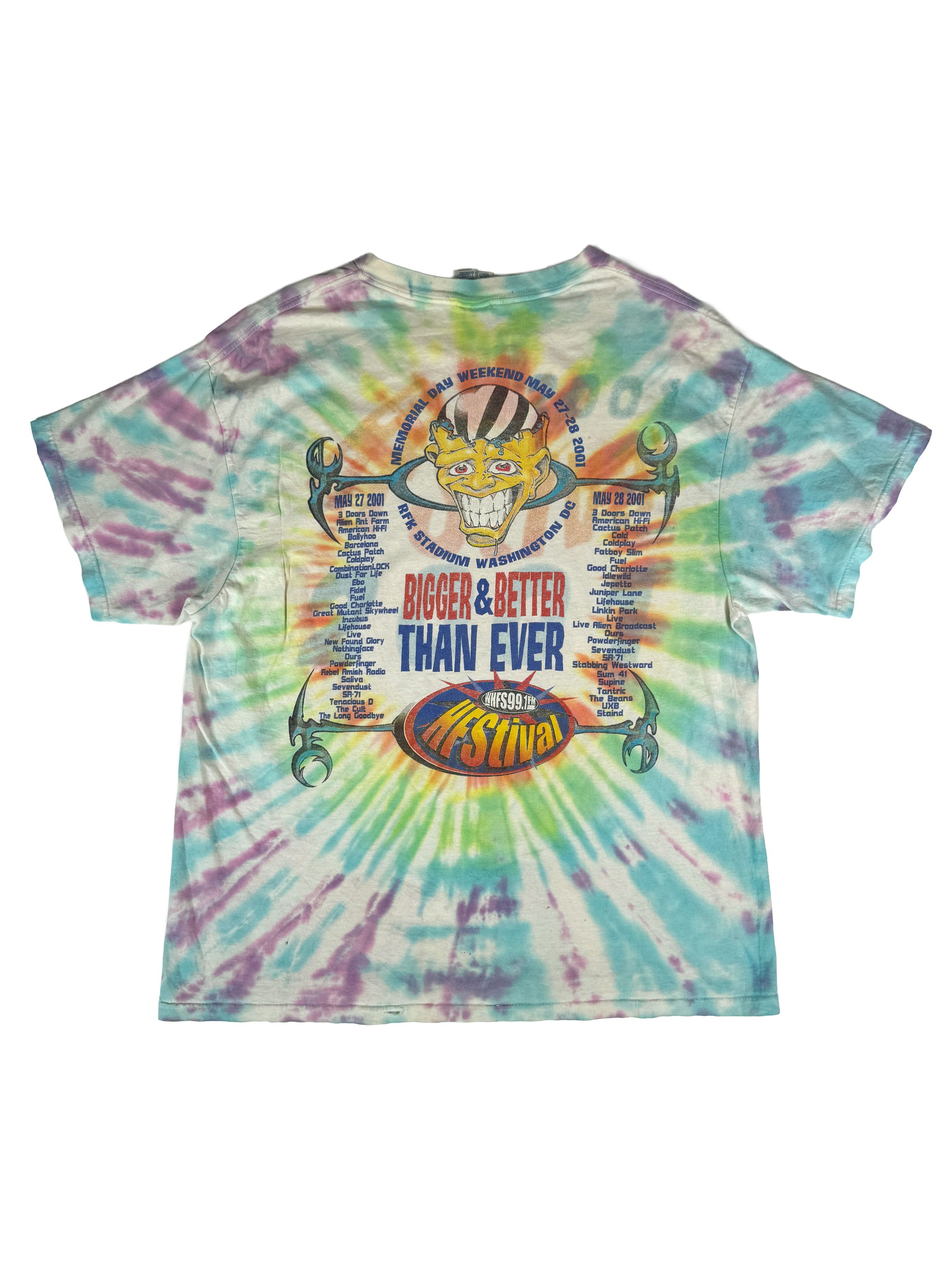 Vintage VINTAGE 2001 Summer Music Festival Tie Dye Tee Insane Size US XL / EU 56 / 4 - 2 Thumbnail