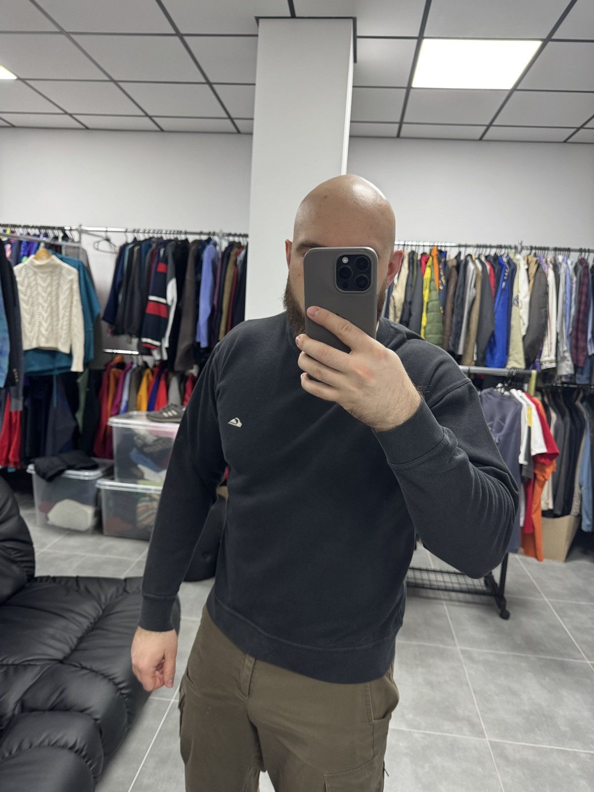 Quiksilver × Vintage Vintage Quiksilver Velour Logo Sweatshirt Size S Size US S / EU 44-46 / 1 - 2 Thumbnail