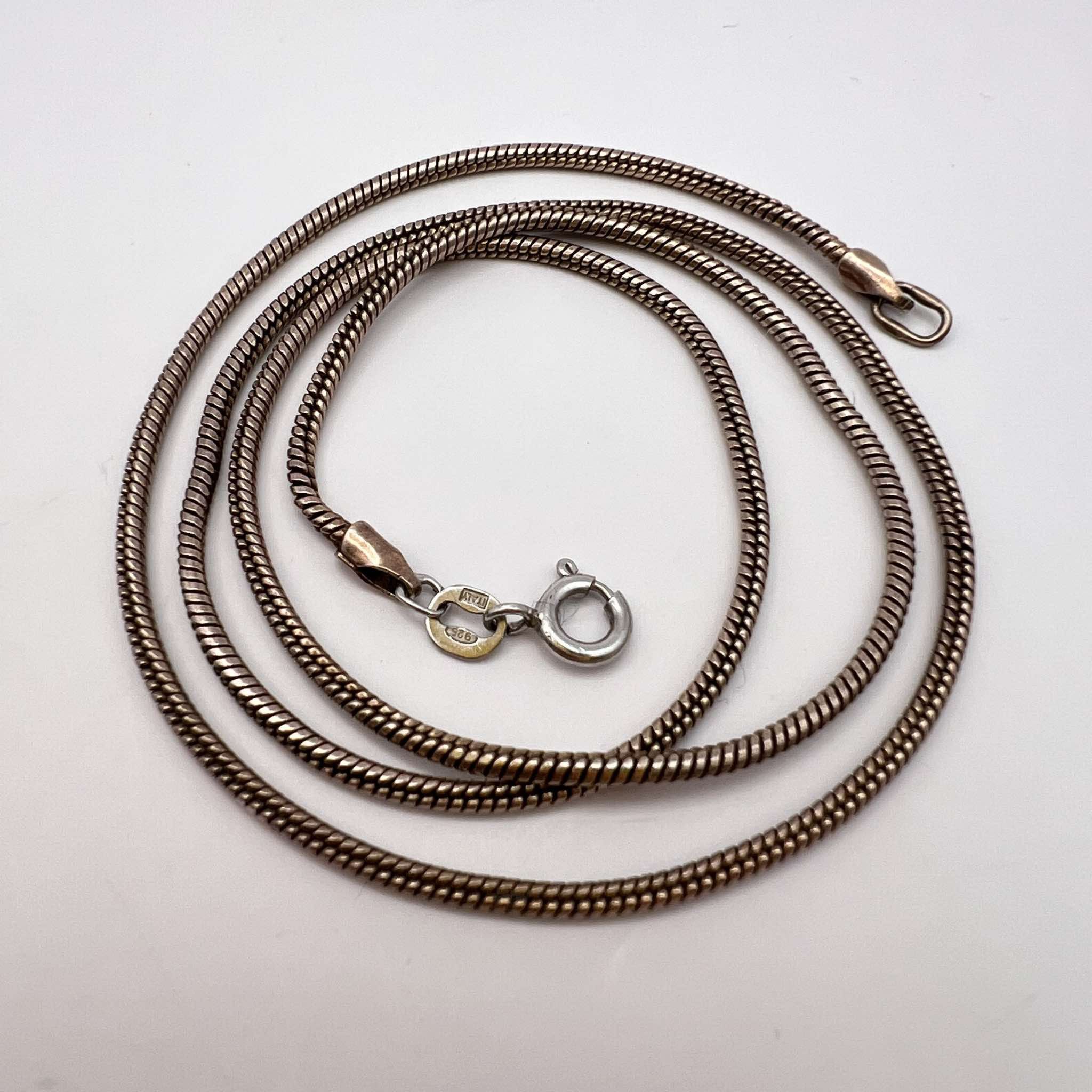 Sterling Silver Vintage Gilt Sterling Silver 925 Chain Necklace 10.8 gr Size ONE SIZE - 1 Thumbnail