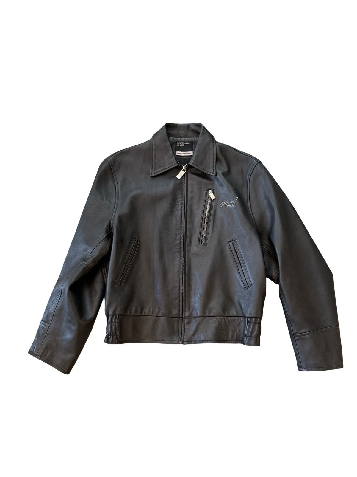 Enfants Riches Deprimes ERD embroidered girl fingering herself leather jacket Size US M / EU 48-50 / 2 - 2 Thumbnail