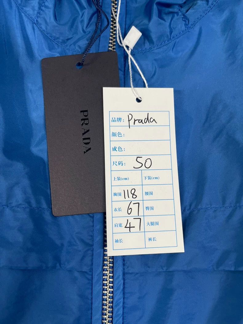 Prada Prada Blue Metal Triangle Logo Windbreaker Jacket 2502-Next Size US M / EU 48-50 / 2 - 3 Thumbnail
