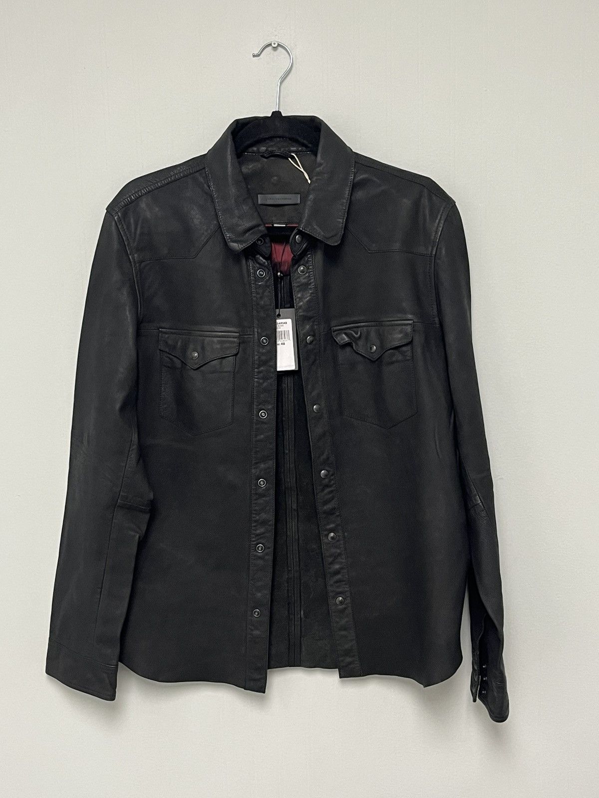 John Varvatos Mason shirt jacket Leather 48 Size US M / EU 48-50 / 2 - 10 Thumbnail