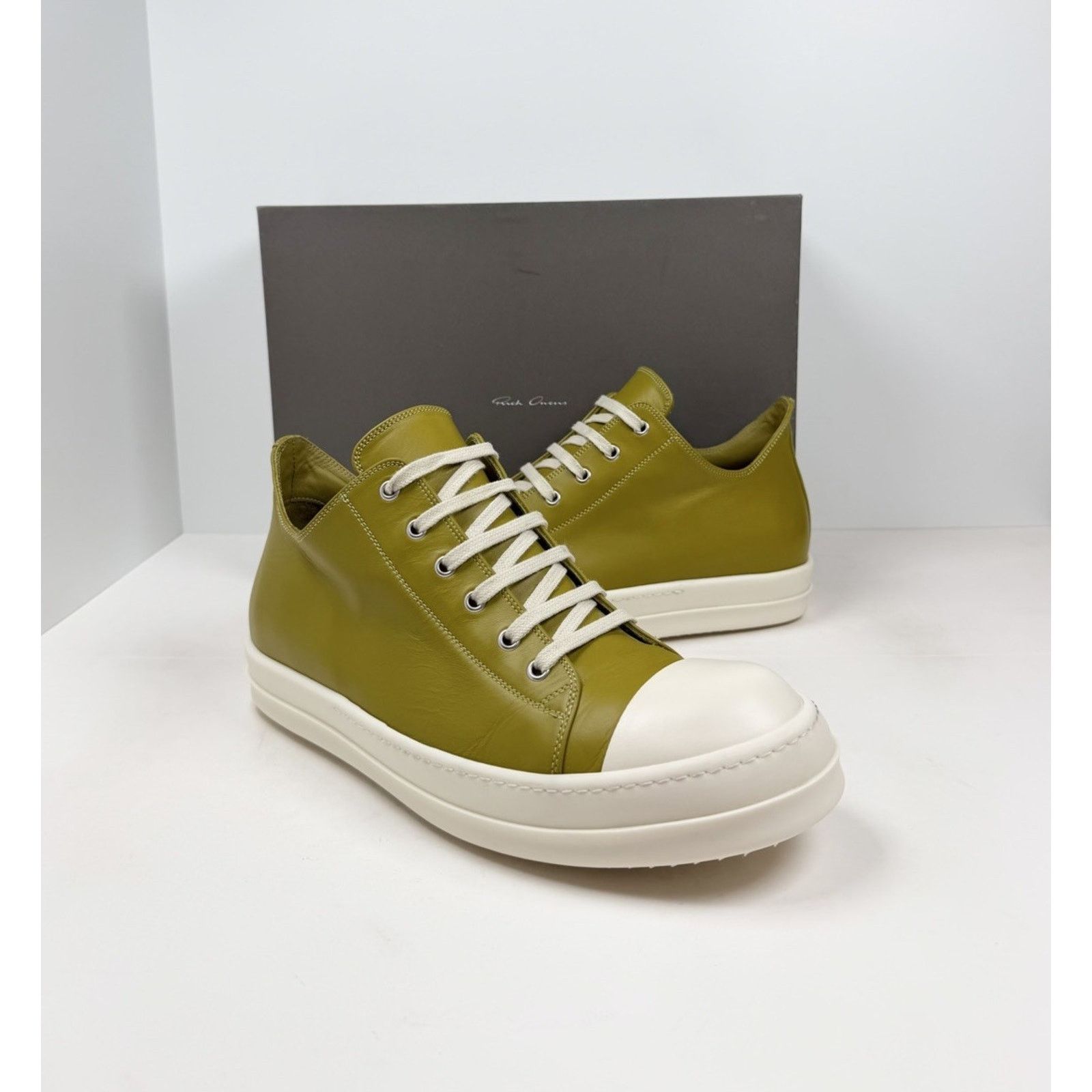 Rick Owens Size 45EU/12US - Rick Owen’s Leather Mainline Ramones Acid Size US 12 / EU 45 - 2 Thumbnail