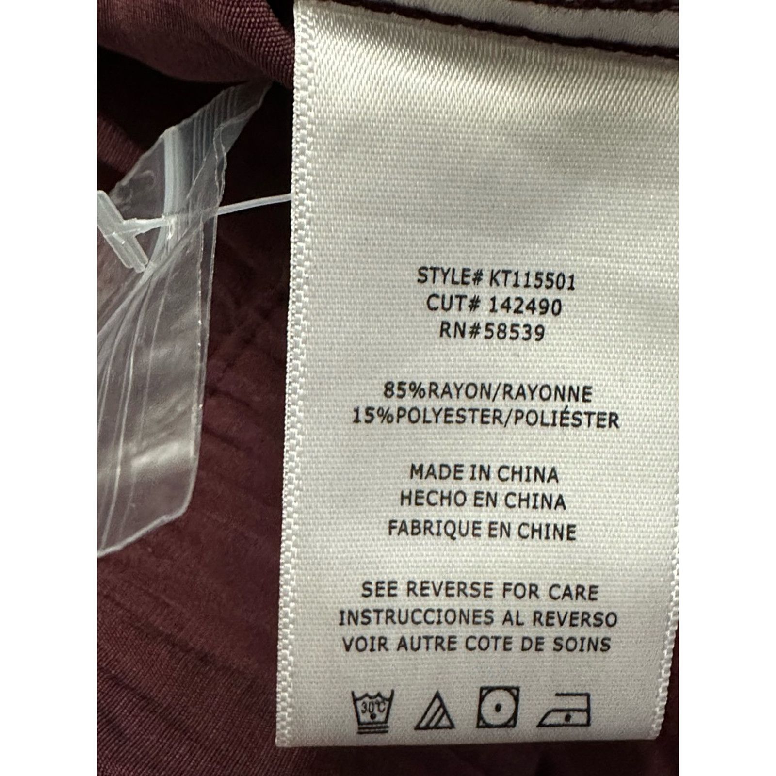 Other Kut From The Kloth Button Up Twist Front Purple Small NWOT Size S / US 4 / IT 40 - 11 Thumbnail