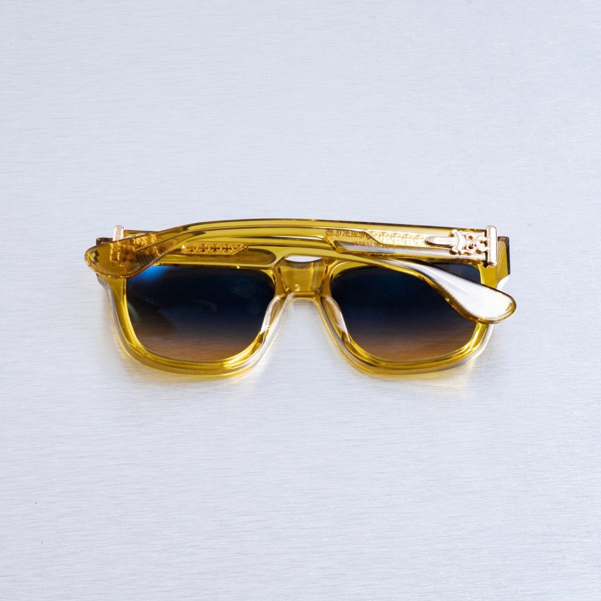 Chrome Hearts CHROME HEARTS BOX-OFFICER MALT SUNGLASSES Size ONE SIZE - 9 Thumbnail
