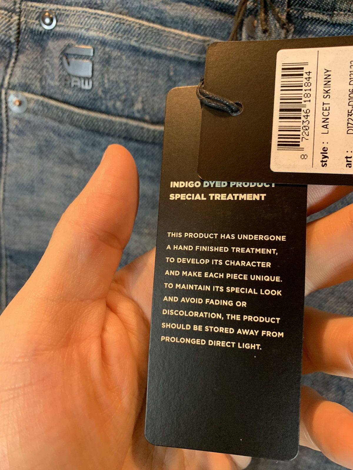 Designer × G-Star *RARE* New G-Star Raw Lancet Distressed Japanese Denim Jeans Size US 32 / EU 48 - 11 Thumbnail