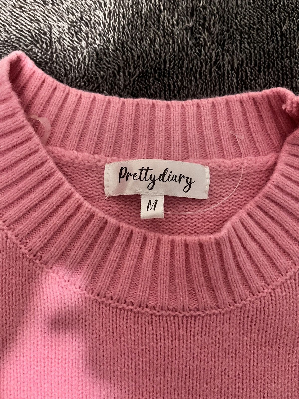 Other NEW Pink ‘Beautiful’ Embroidered Sweater- Size Medium Size M / US 6-8 / IT 42-44 - 4 Thumbnail