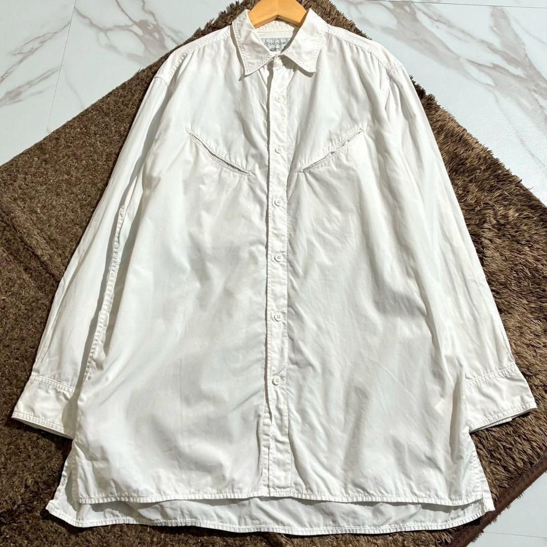 Yohji Yamamoto Yohji Yamamoto POUR HOMME 23AW Shirt White Size2 Size US M / EU 48-50 / 2 - 1 Thumbnail