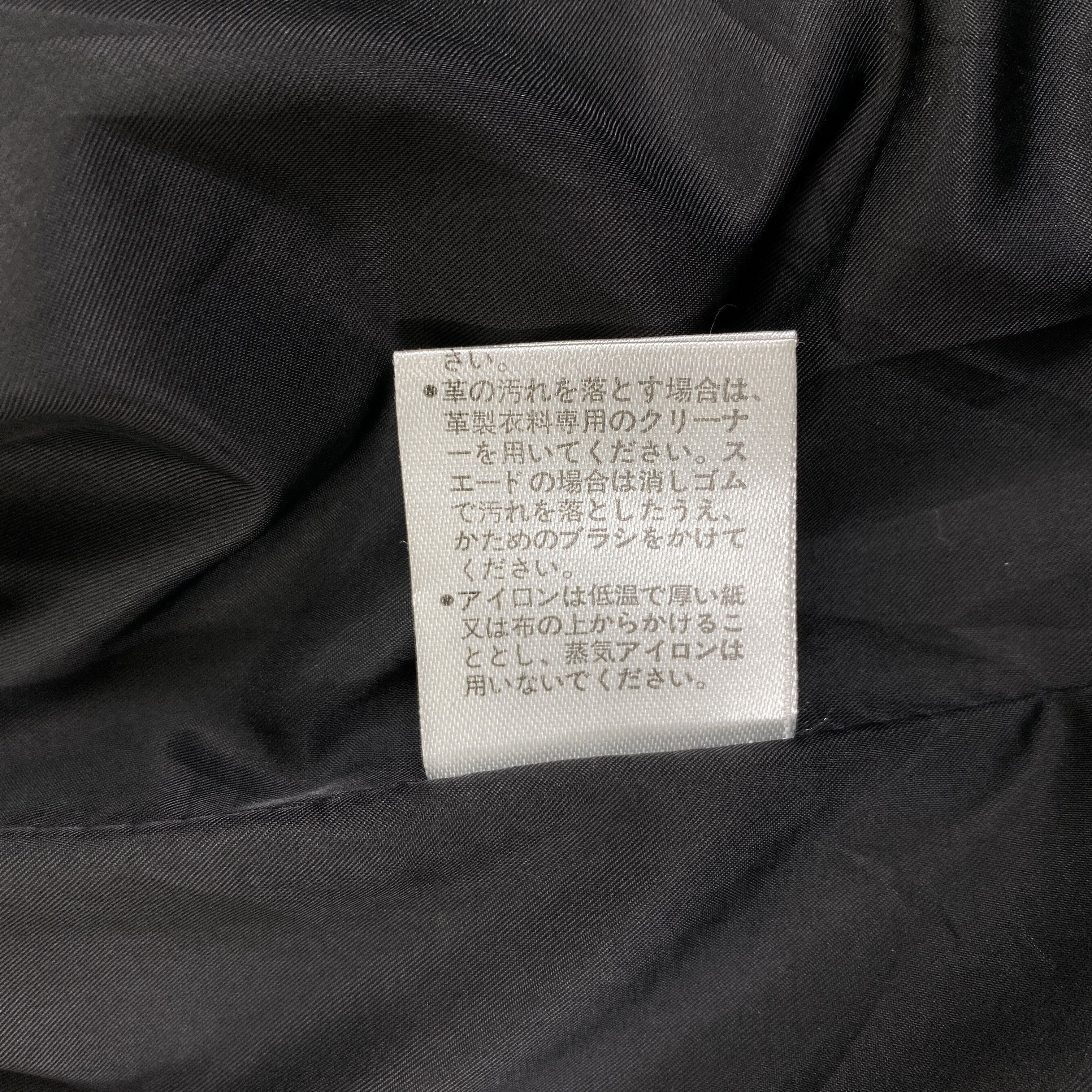 If Six Was Nine Vintage Massimo Collection Biker Black Jacket- J427 Size US L / EU 52-54 / 3 - 9 Thumbnail