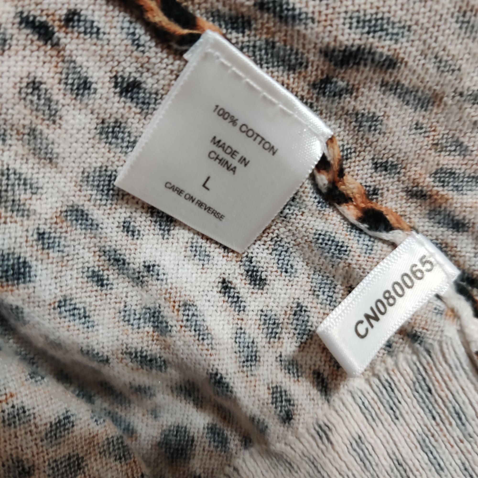 Other New York Company L Leopard Print Button Front V Neck Long Sl Size L / US 10 / IT 46 - 8 Thumbnail