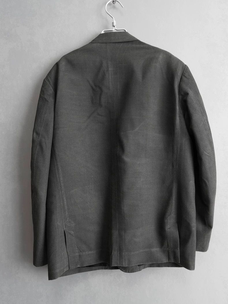 Yohji Yamamoto Yohji Yamamoto Yohji Yamamoto 91SS Gray Silk Jacket Size US M / EU 48-50 / 2 - 2 Thumbnail