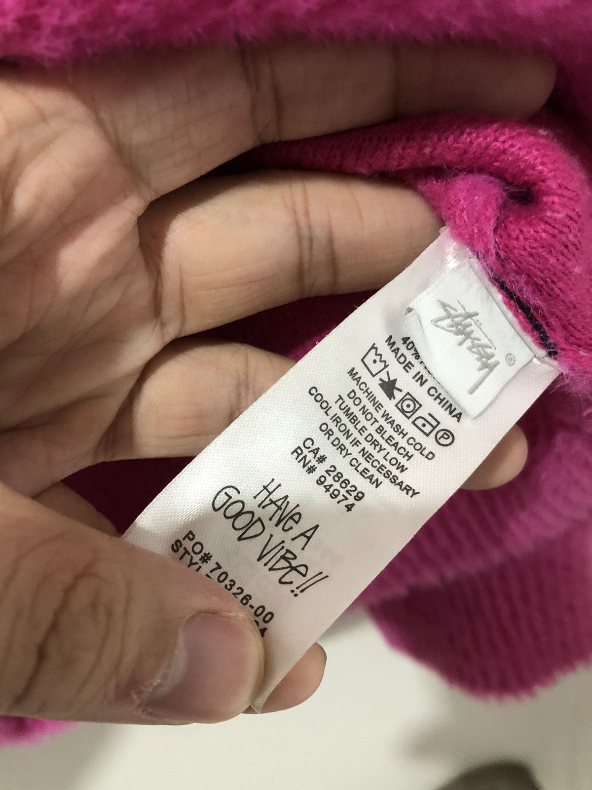 Stussy SHAGGY CARDIGAN FUSCHIA Size US L / EU 52-54 / 3 - 5 Thumbnail