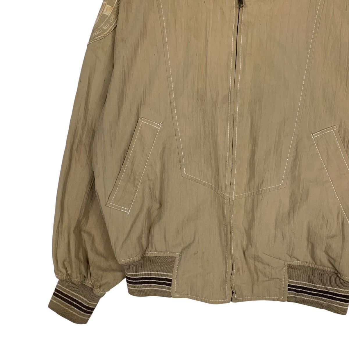 Japanese Brand SCOOP COLLECTION Brown Bomber Jacket #1318-C59 Size US M / EU 48-50 / 2 - 3 Thumbnail