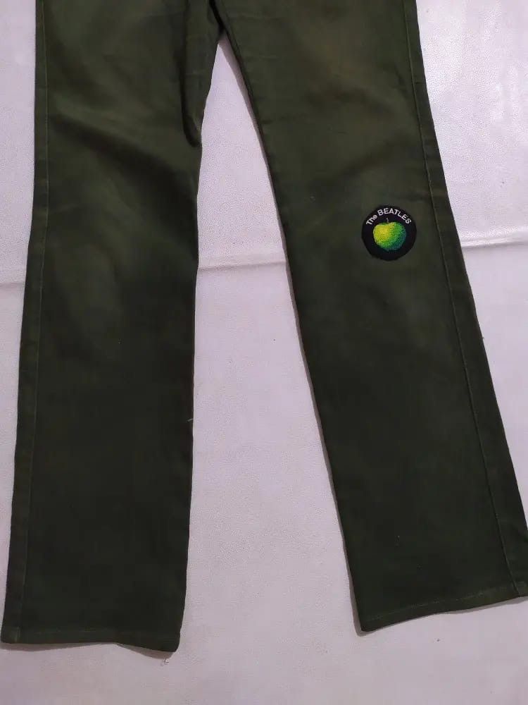 Japanese Brand NYF VULJEN Pants Nice Design The Beatles Apple Patch Size US 29 - 4 Thumbnail