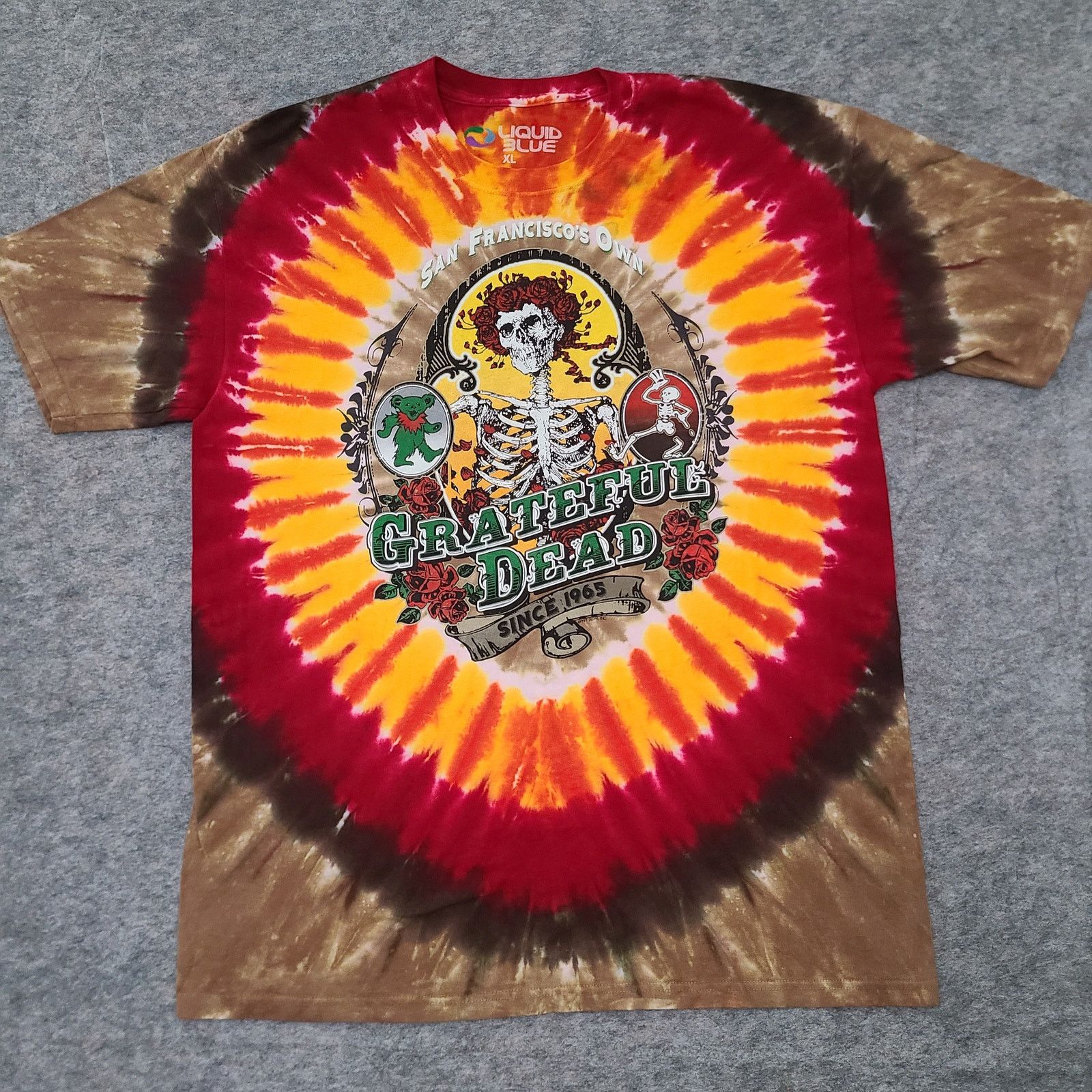 Liquid Blue Grateful Dead San Francisco Liquid Blue Shirt XL Tie Dye Size US XL / EU 56 / 4 - 1 Thumbnail