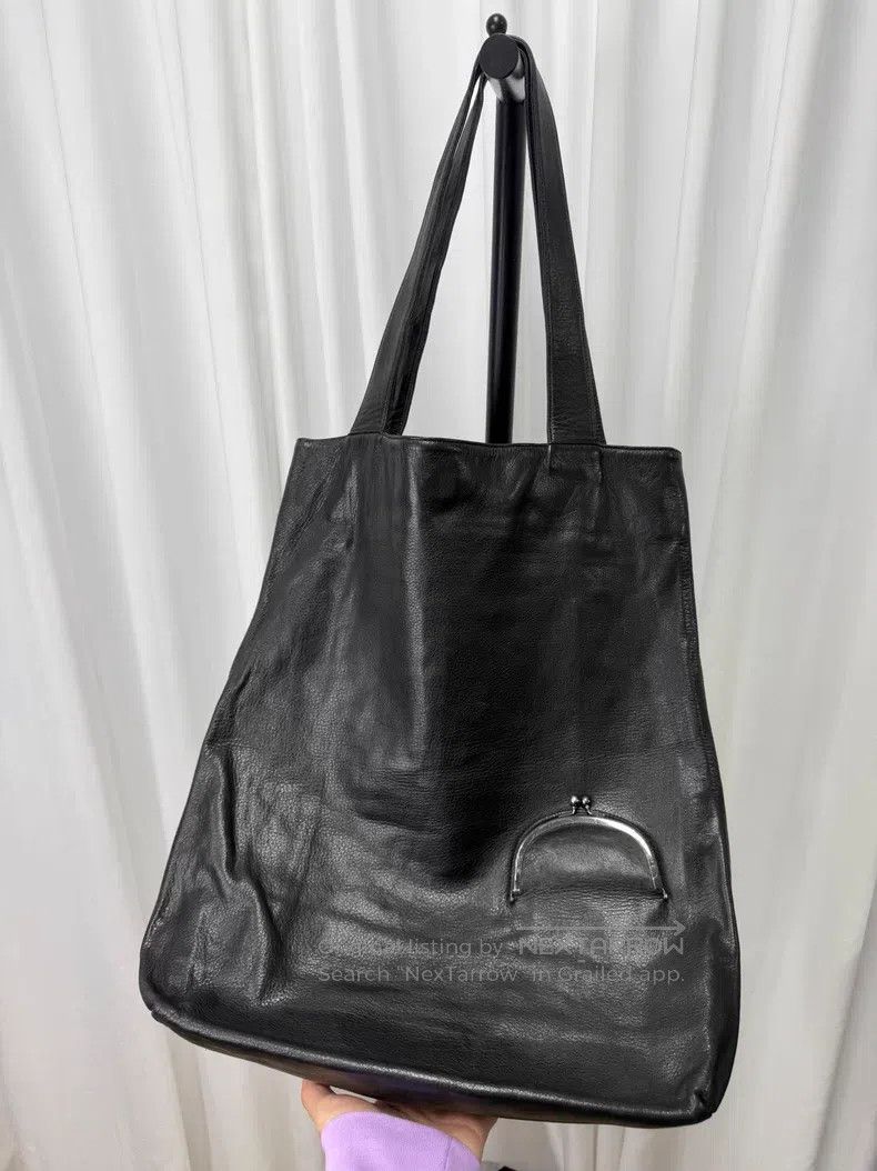 Yohji Yamamoto Yohji Yamamoto Large cowhide gold mouth bag Size ONE SIZE - 2 Thumbnail