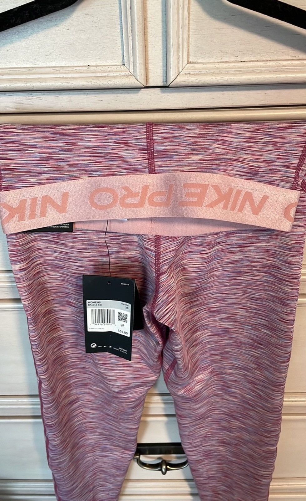 Nike Nike Women's PRO Space DYE Cropped Training Tights Size 26" / US 2 / IT 38 - 5 Thumbnail