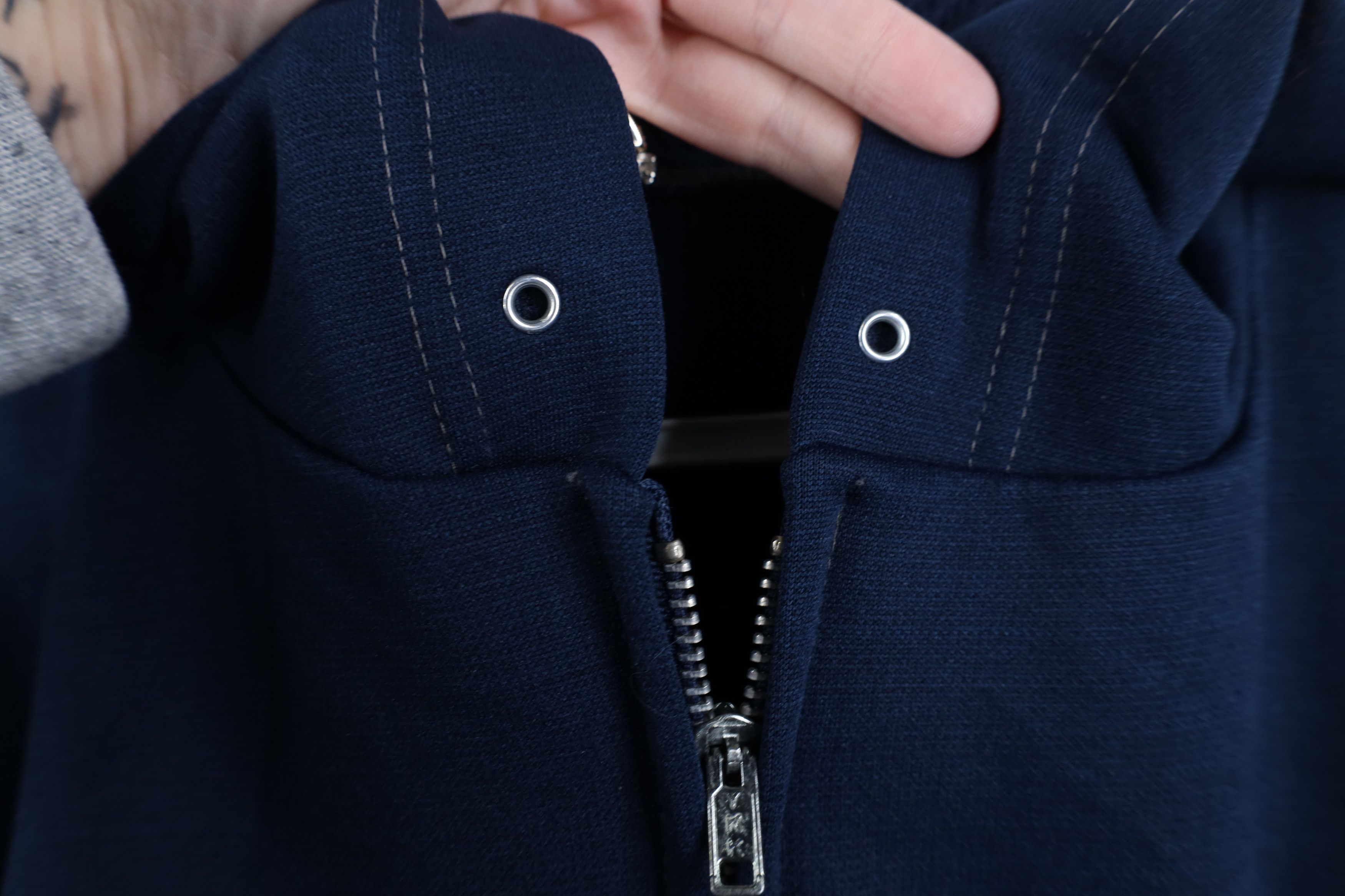 Vintage Vintage 70s Streetwear Thermal Waffle Lined Hoodie Blue USA Size US M / EU 48-50 / 2 - 7 Thumbnail