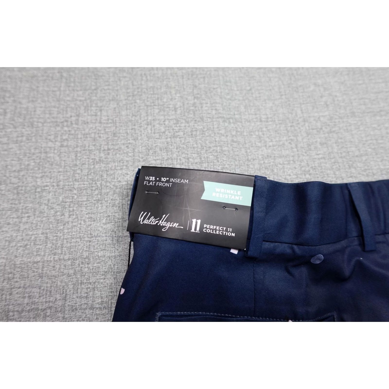 Vintage VINTAGE Walter Hagen Perfect 11 Shorts Mens 35 Blue Art Deco Print Golf 10 Inseam NWT Size US 35 - 2 Thumbnail
