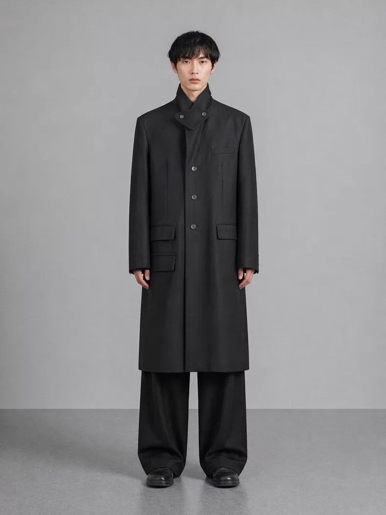 Yohji Yamamoto Yohji Yamamoto 21 AW Twill Wool Coat Size US XL / EU 56 / 4 - 3 Thumbnail