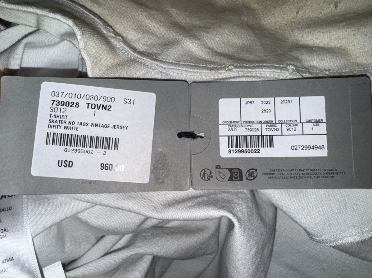 Balenciaga Balenciaga Skater T-shirt Oversized 'Dirty White' Size US L / EU 52-54 / 3 - 11 Thumbnail