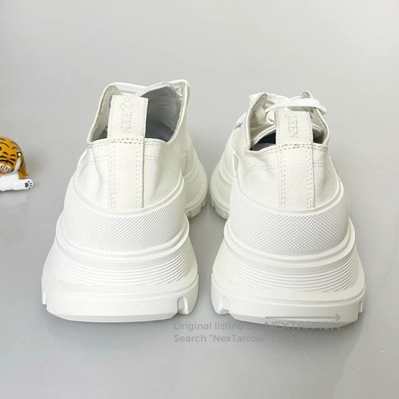 Alexander McQueen Alexander McQueen White Combat Boots. Size US 7 / EU 40 - 4 Thumbnail