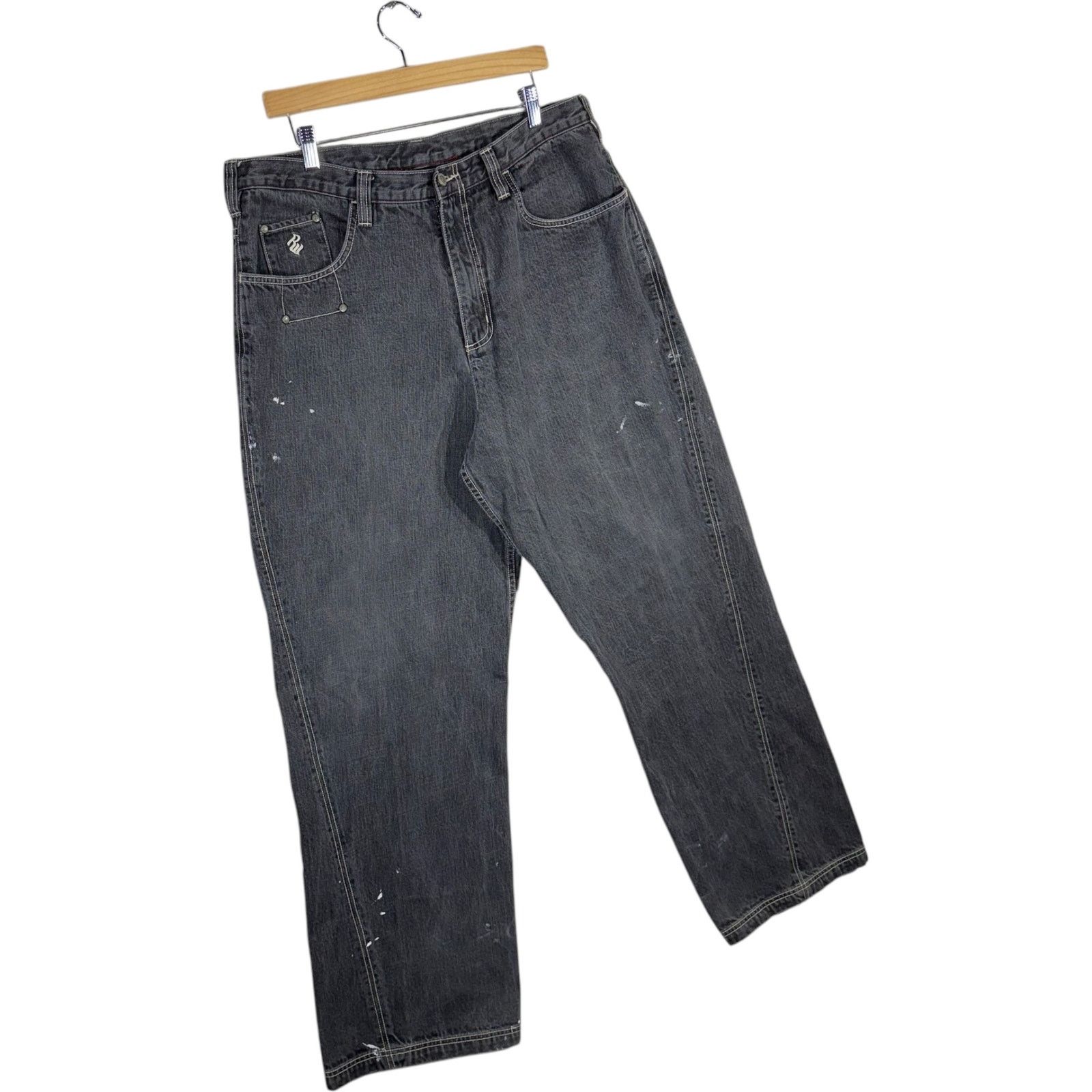 Vintage Vintage Rocawear Straight Leg Denim Jeans 38 x 34 Size US 38 / EU 54 - 4 Thumbnail