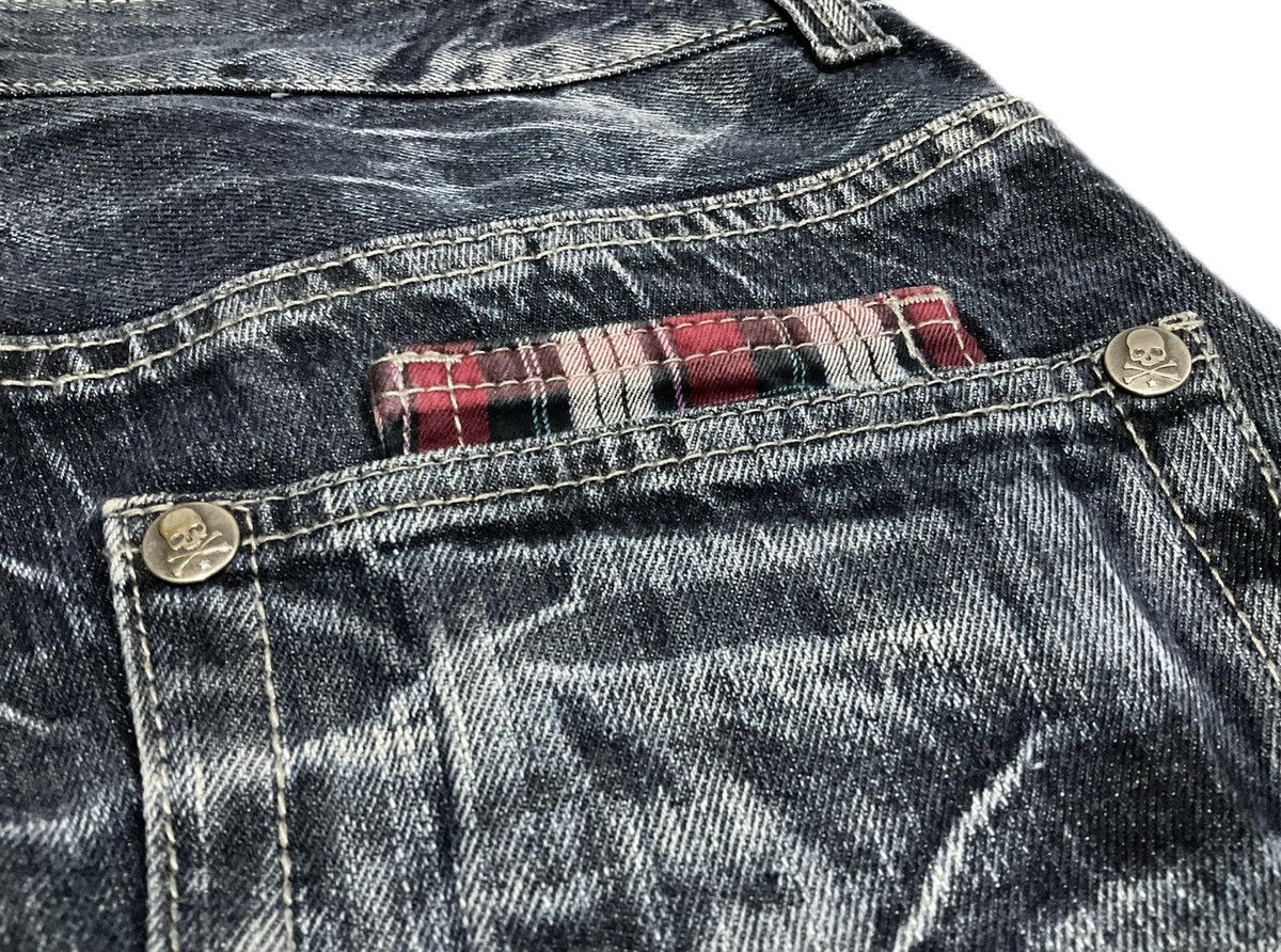 Hysteric Glamour × If Six Was Nine × Japanese Brand 🔥Sick Y2K Wild Life Poem Denim Skull Faded Clawmark Size US 30 / EU 46 - 10 Thumbnail