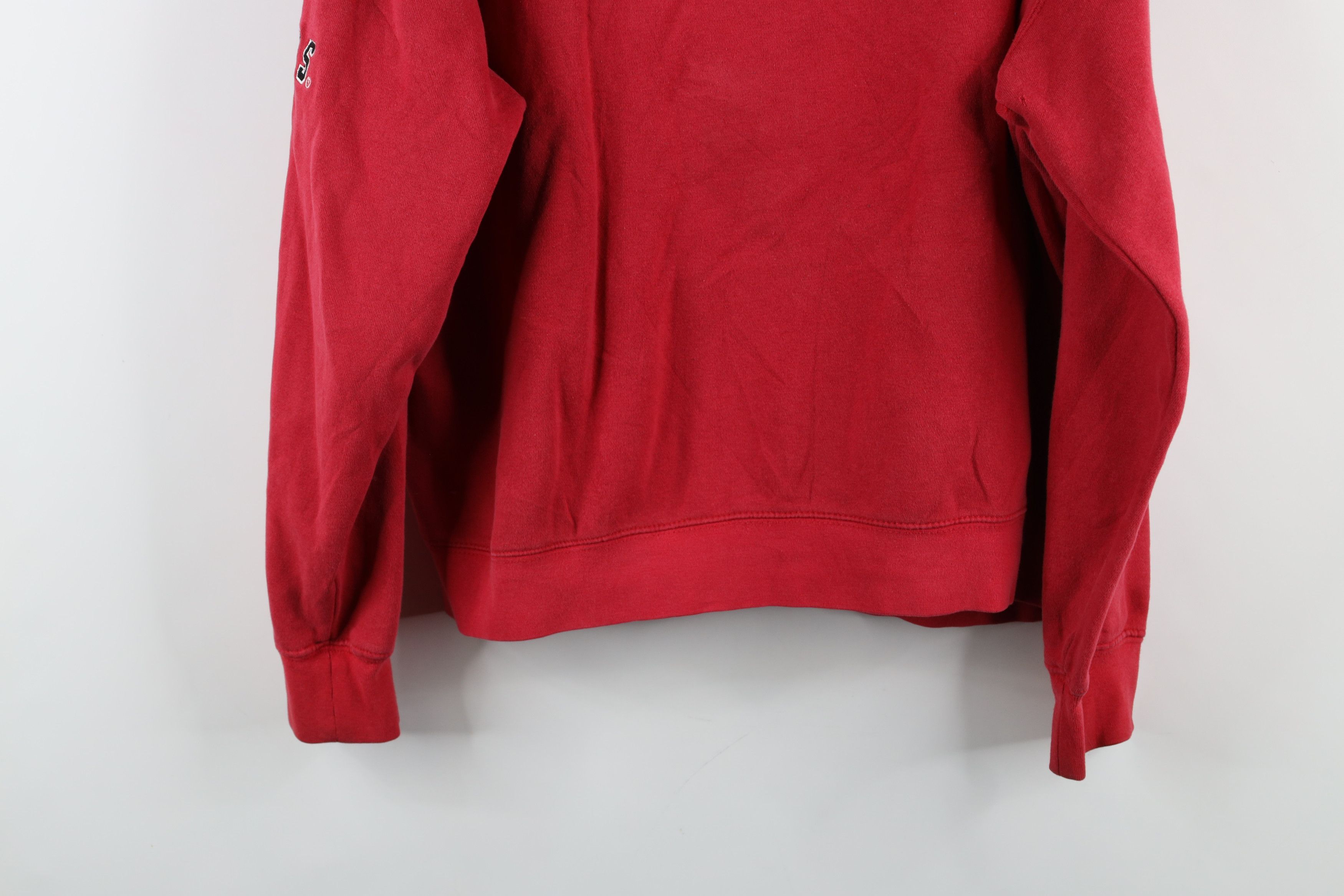 Vintage Vintage Spell Out Rutgers University Hoodie Sweatshirt Red Size US L / EU 52-54 / 3 - 13 Thumbnail