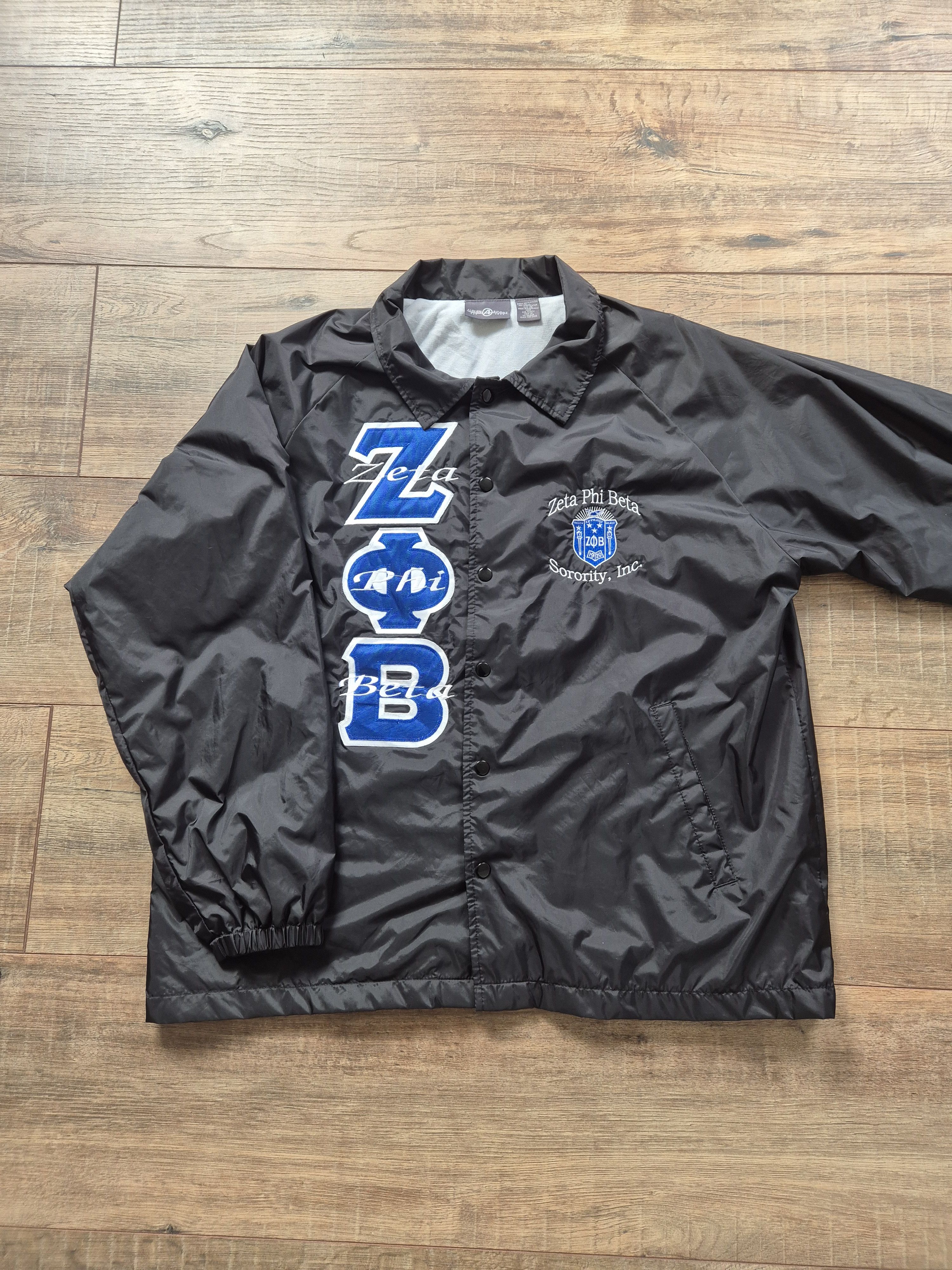 Auburn Sportswear Zeta Phi Beta coach jacket varsity usa Size US XL / EU 56 / 4 - 2 Thumbnail