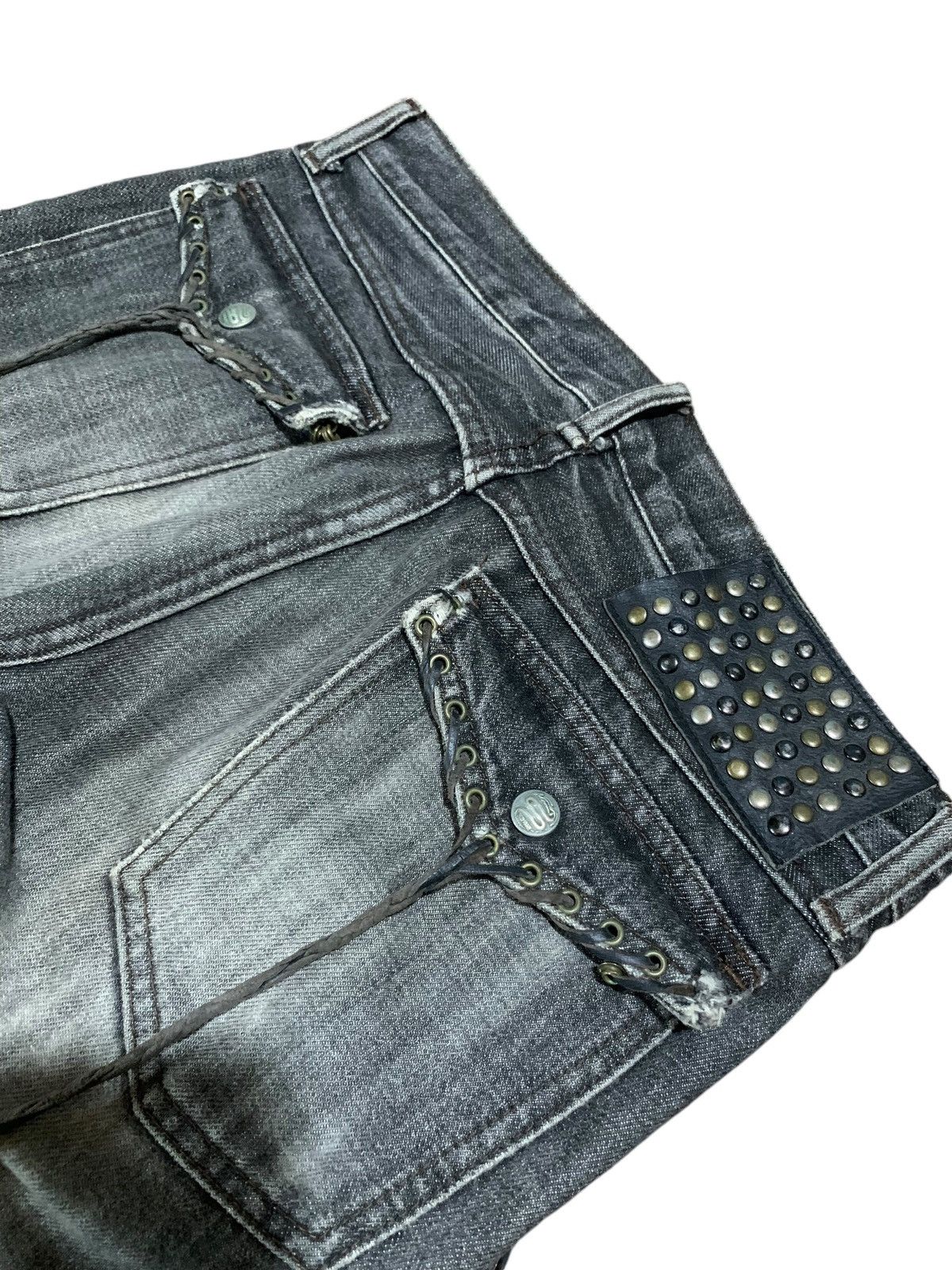 If Six Was Nine Schlussel leather laces pocket bootcut jeans Size US 29 - 9 Thumbnail