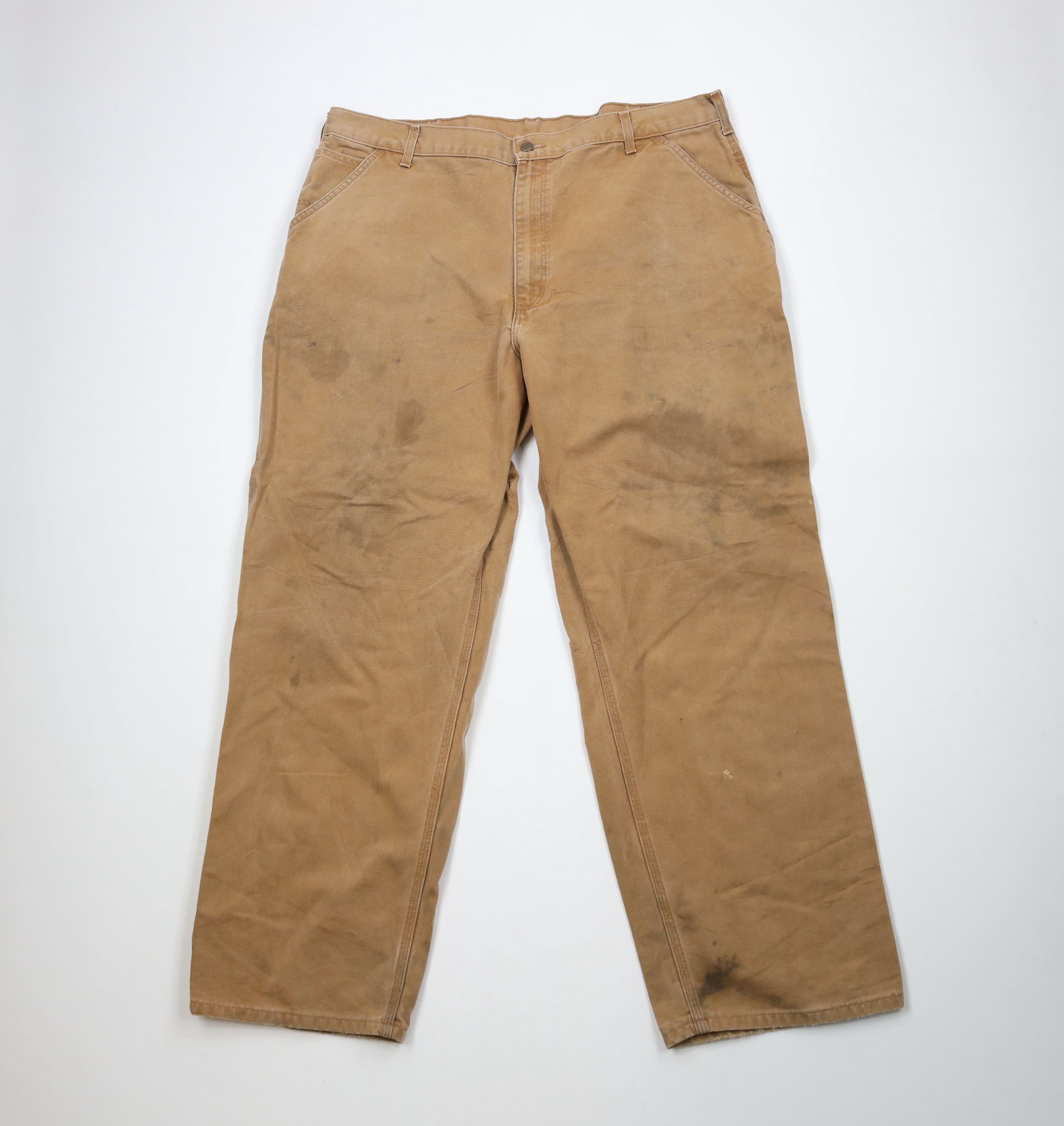 Carhartt × Vintage Vintage Carhartt Relaxed Fit Canvas Wide Leg Dungaree Pants Size US 42 / EU 58 - 1 Thumbnail