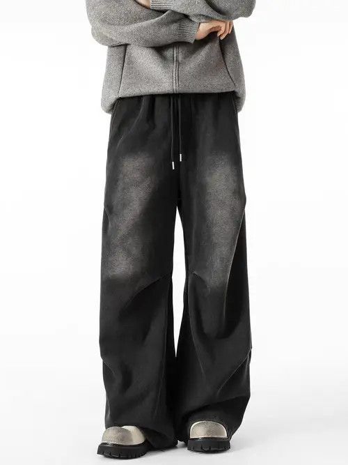 VIBE Washed vintage baggy casual frayed y2k jeans Size US 30 / EU 46 - 3 Thumbnail