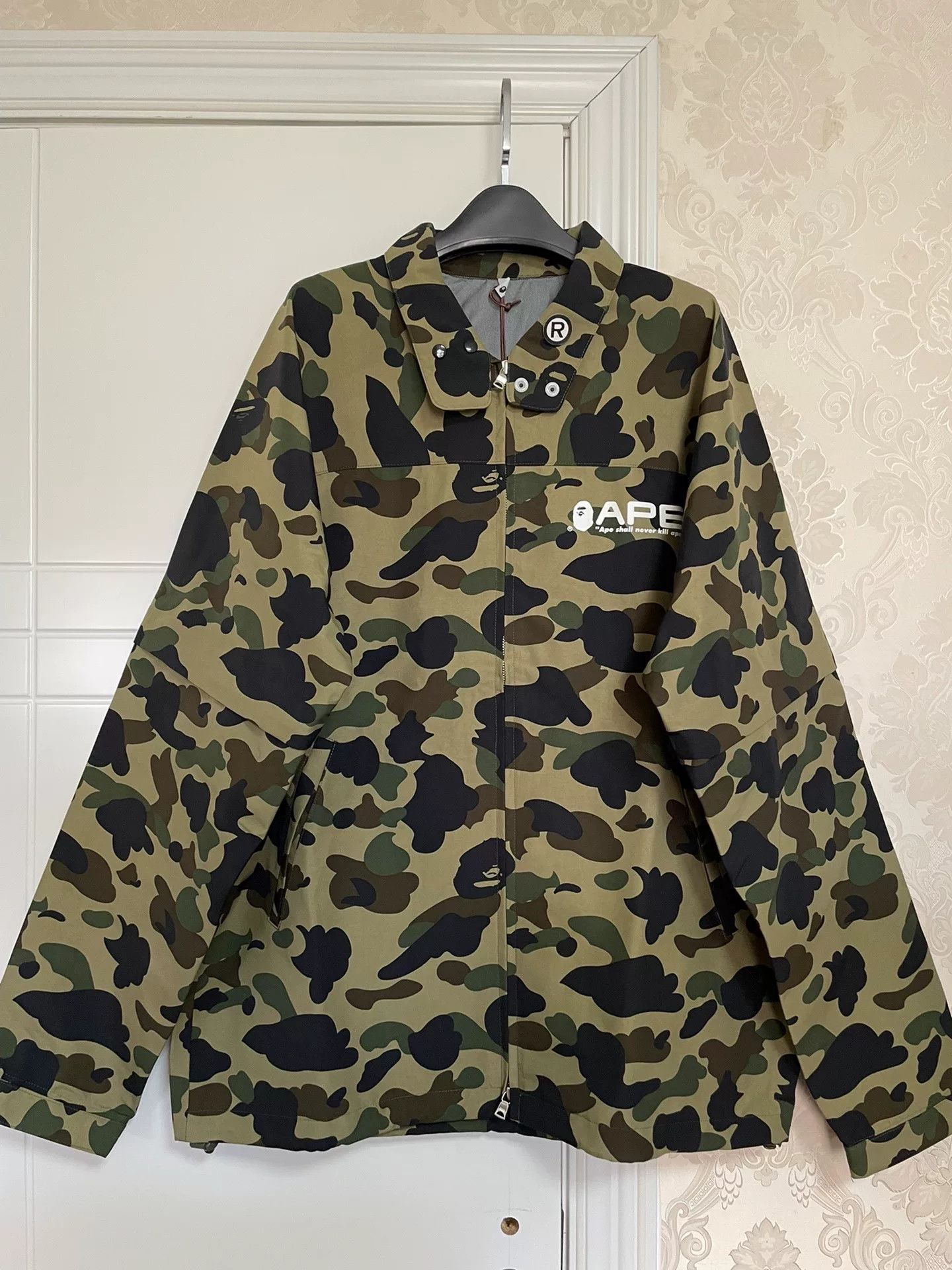 Bape × Wtaps wtaps bape sherpa jacket a bathing ape large | Grailed