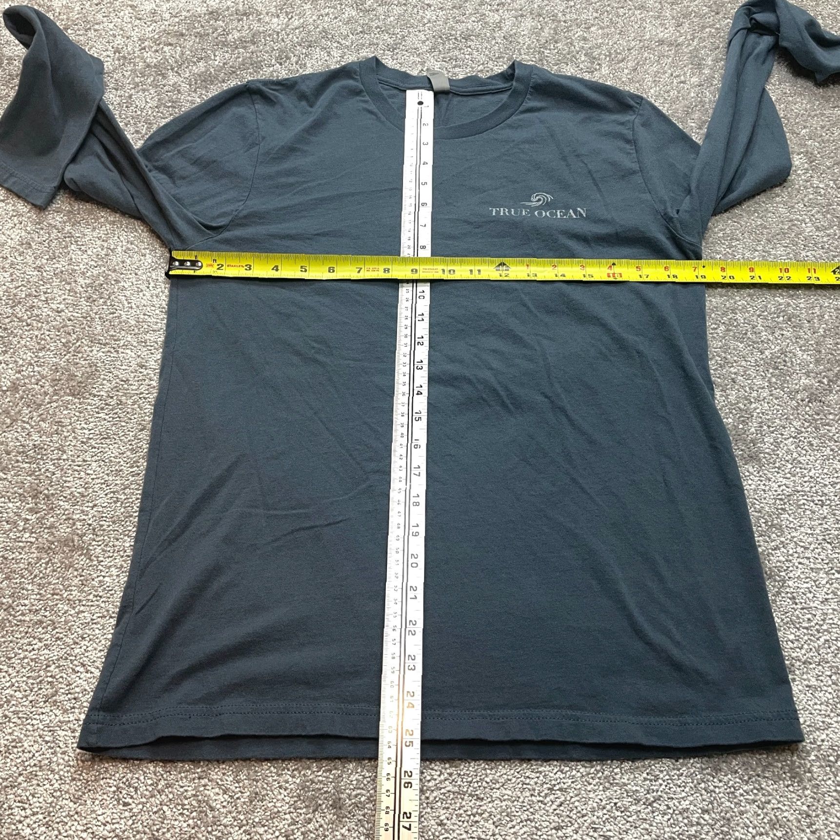 Next Level Next Level Shirt Adult Medium Blue Long Sleeve Cotton The Ocean Find Your Wave Size US M / EU 48-50 / 2 - 5 Thumbnail