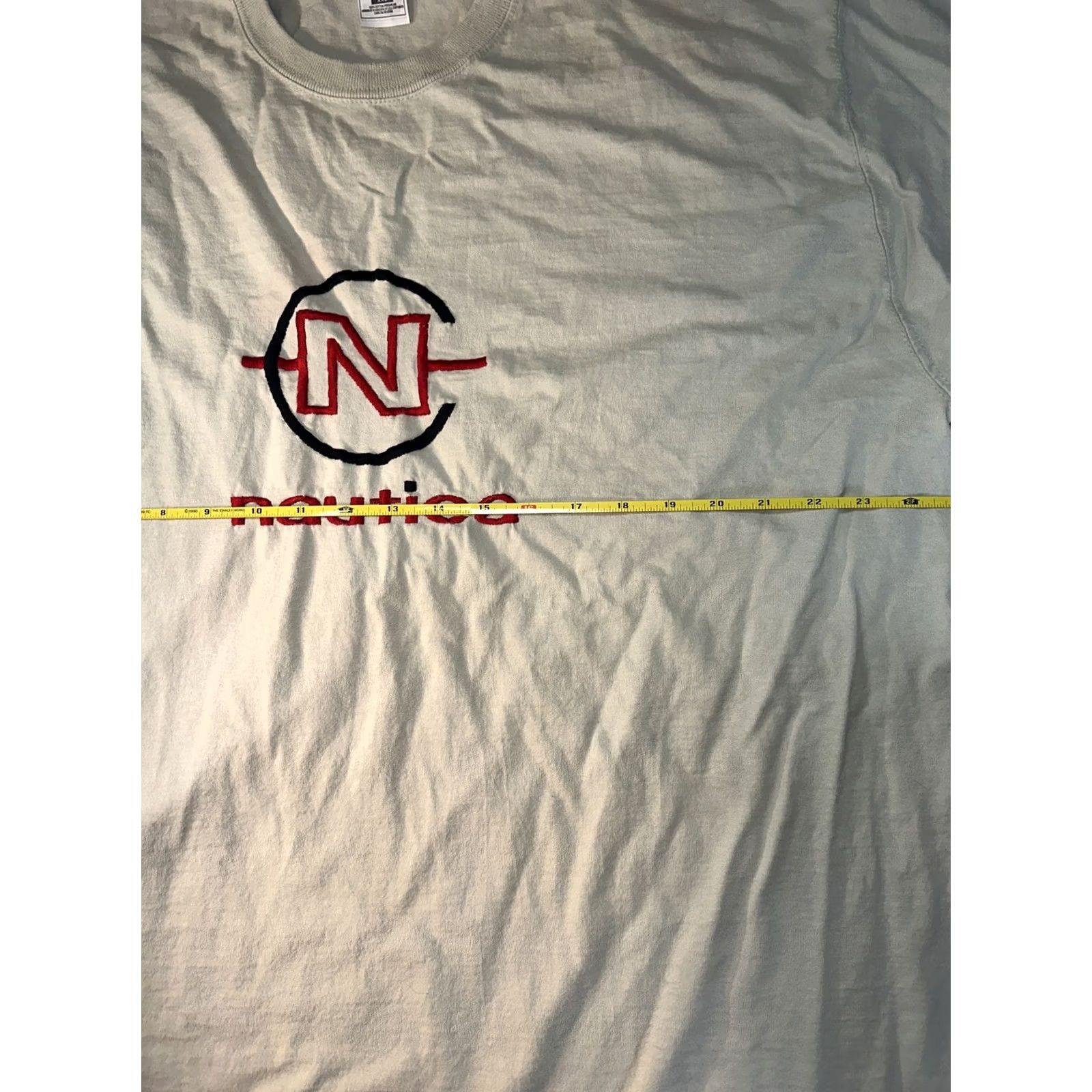 Nautica VINTAGE Men’s T-Shirt Competition Nautical XXL 2XL Beige Mens Size US XXL / EU 58 / 5 - 4 Thumbnail