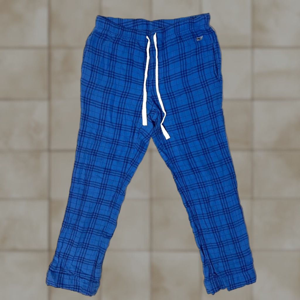 Vineyard Vines Vineyard Vines Pajama Pants Womens XS Flannel Plaid Blue Cotton 100% Pajama Pants Size 26" / US 2 / IT 38 - 1 Thumbnail