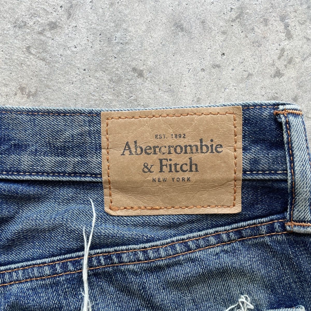 Abercrombie & Fitch Vintage A&F Skinny Ripped Jeans Distressed Denim Faded Pants Size US 31 - 11 Thumbnail