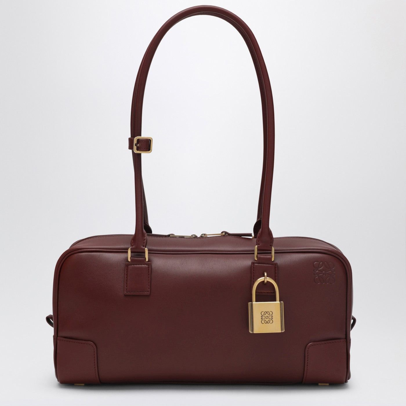 Loewe Loewe Amazona 31 Cropped Bag In Shiny Mahogany Brown Leather Size ONE SIZE - 1 Thumbnail