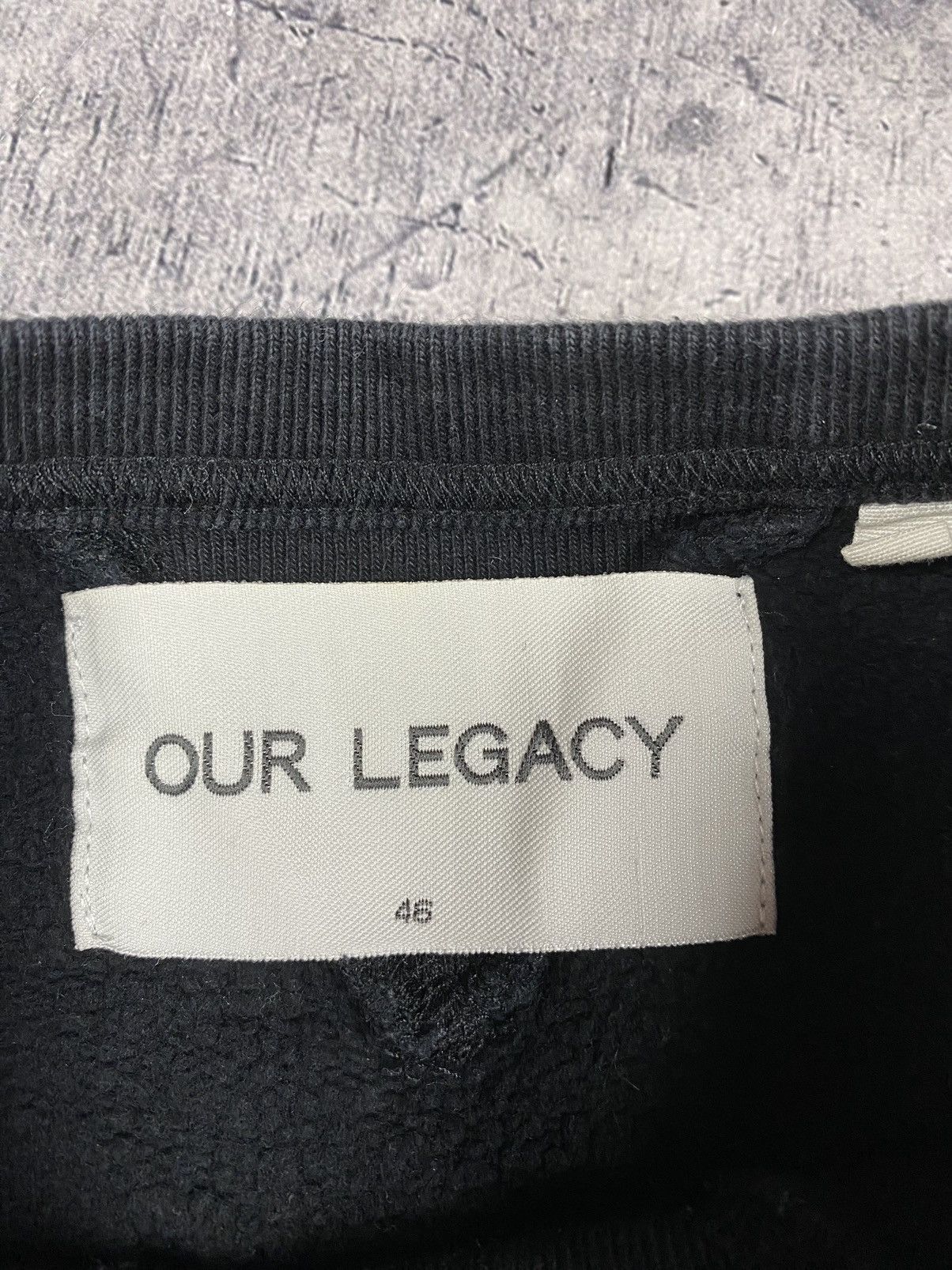 Designer Our Legacy wa14 Washed Black Designer Sweatshirt Size US S / EU 44-46 / 1 - 8 Thumbnail