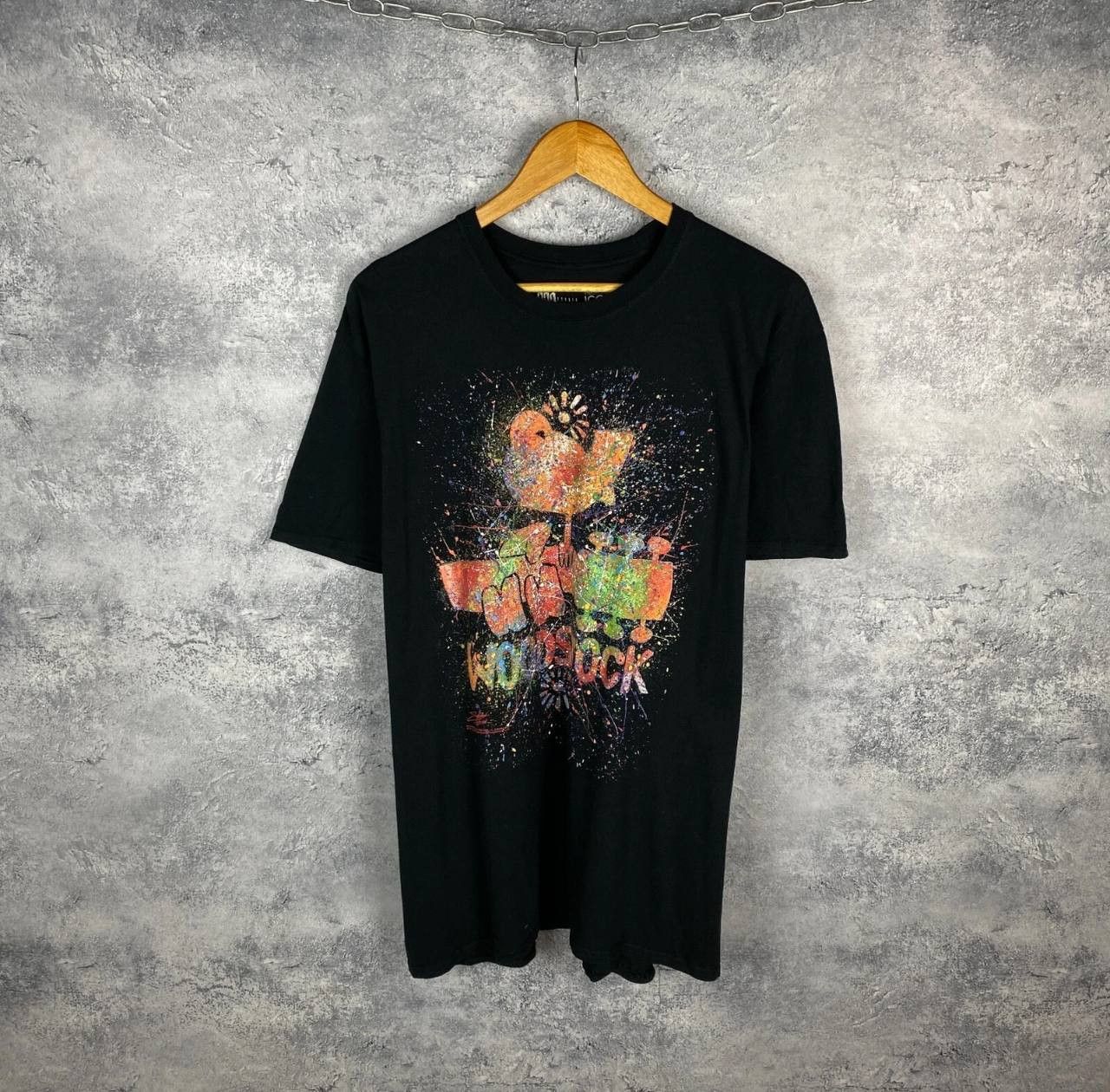 Band Tees Woodstock Tee Men's Size XL Black Short Sleeve ` Size US XL / EU 56 / 4 - 1 Thumbnail