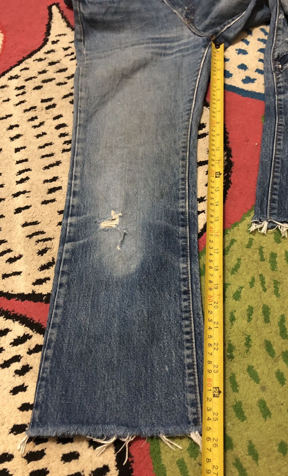 Levi's Vintage 90s Levis Distressed Ripped Zipper jeans Size US 29 - 16 Thumbnail