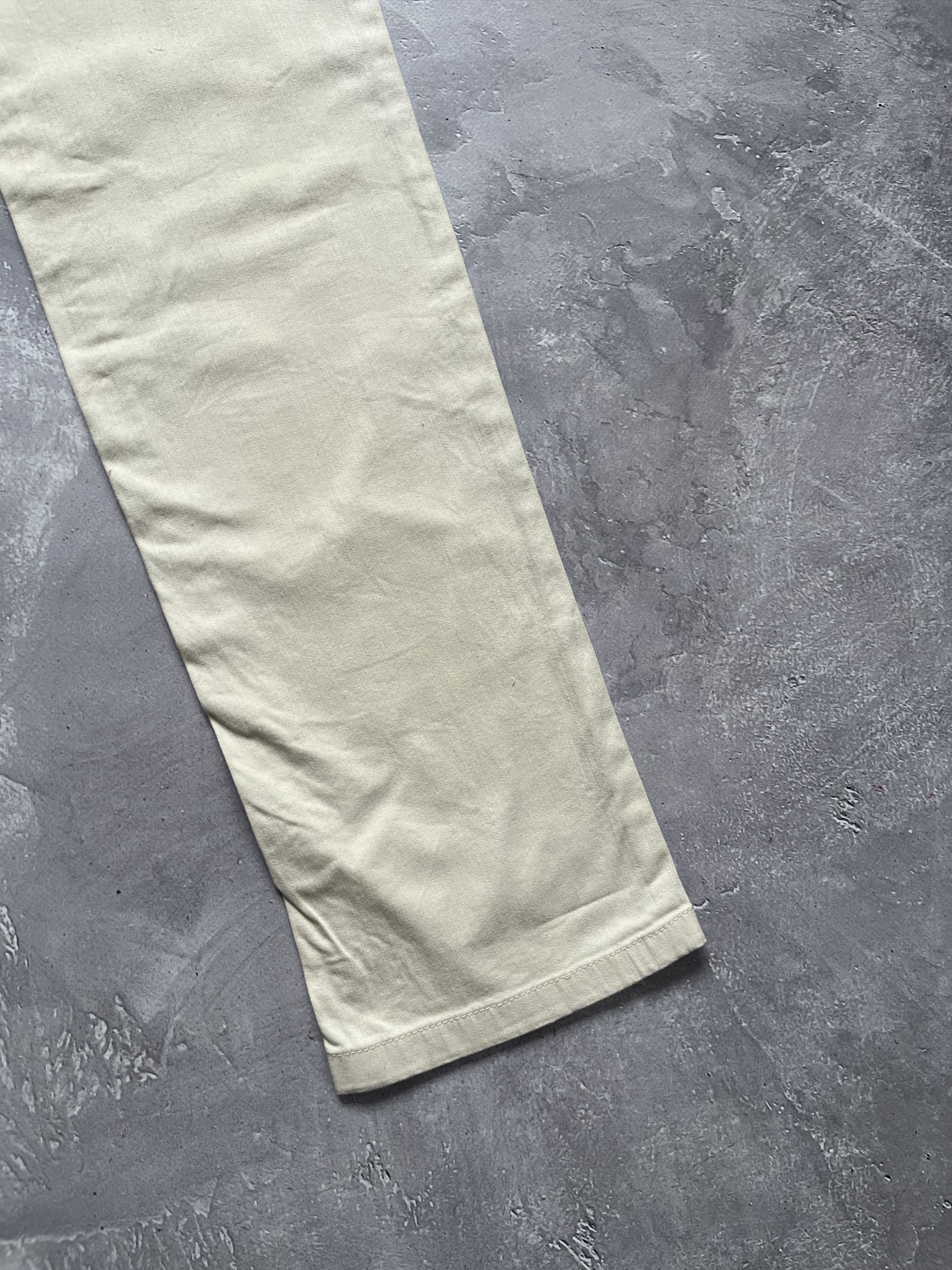 Gucci Gucci Era Tom Ford With Snap Buckle Logo Beige Pants Size 29" - 17 Thumbnail