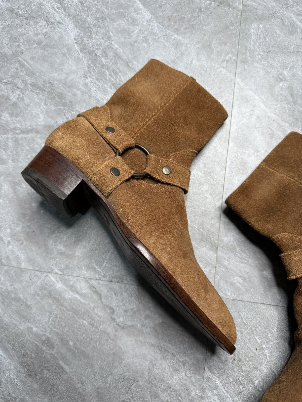 Saint Laurent Paris Saint Laurent By Hedi Slimane Wyatt Harness Boots Size US 7 / EU 40 - 3 Thumbnail