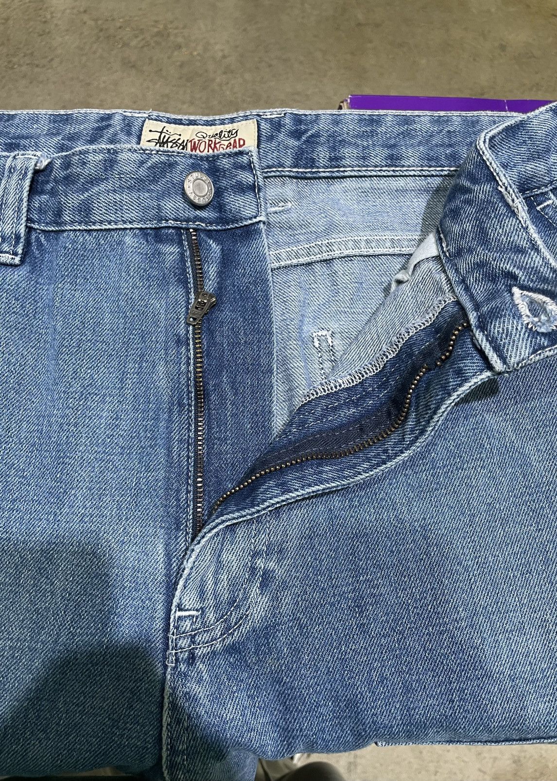 Stussy Stussy Denim Work Pants Blue Size US 34 / EU 50 - 4 Thumbnail