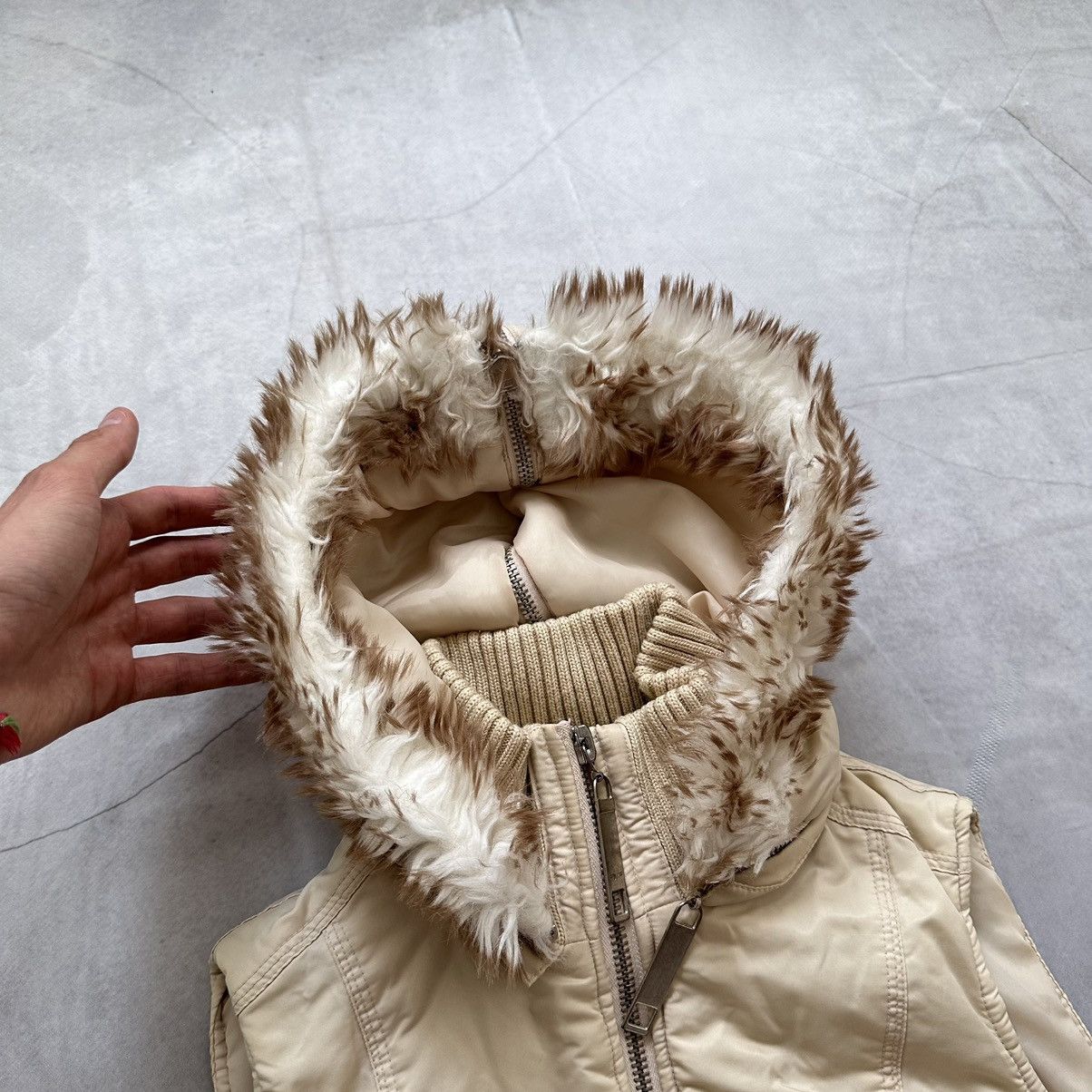 If Six Was Nine × Japanese Brand × Le Grande Bleu (L.G.B.) Vest LGB If Six Was Nine Style Faux Fur Zip Vintage Jacket Size S / US 4 / IT 40 - 3 Thumbnail