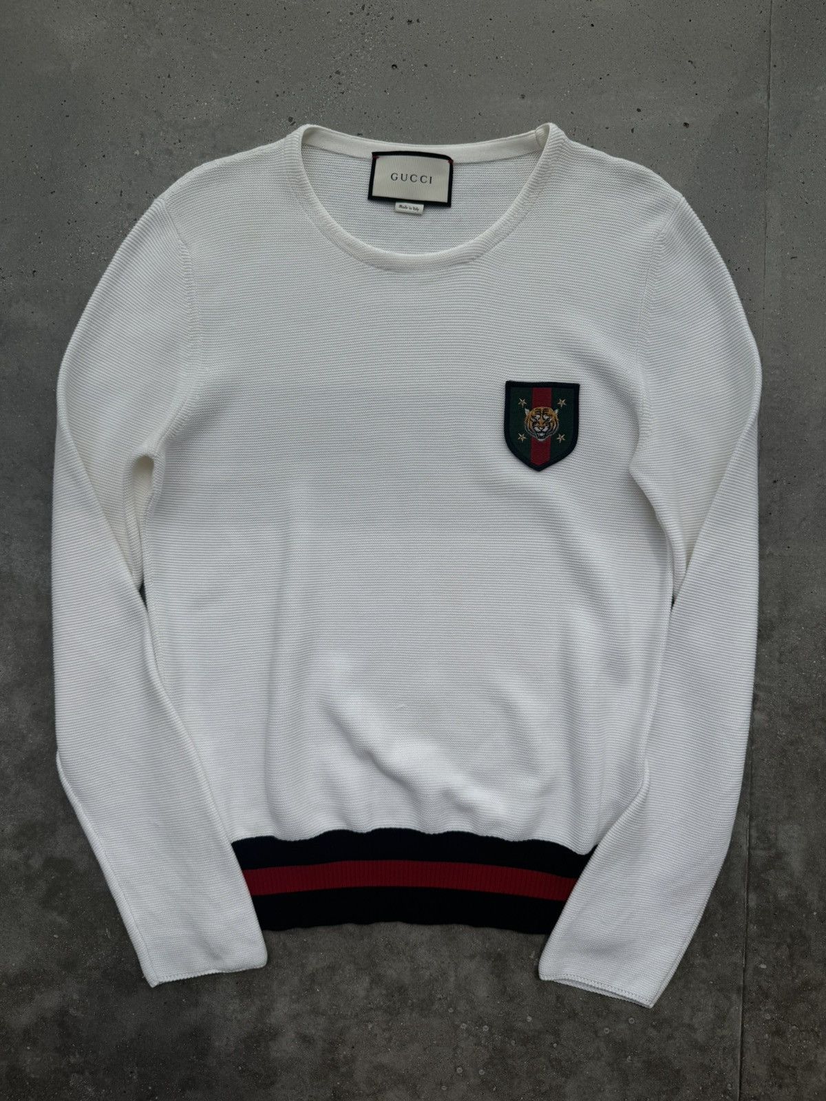 Designer × Gucci Gucci designer classy shield logo Jumper Knit sweatshirt Size US M / EU 48-50 / 2 - 1 Thumbnail
