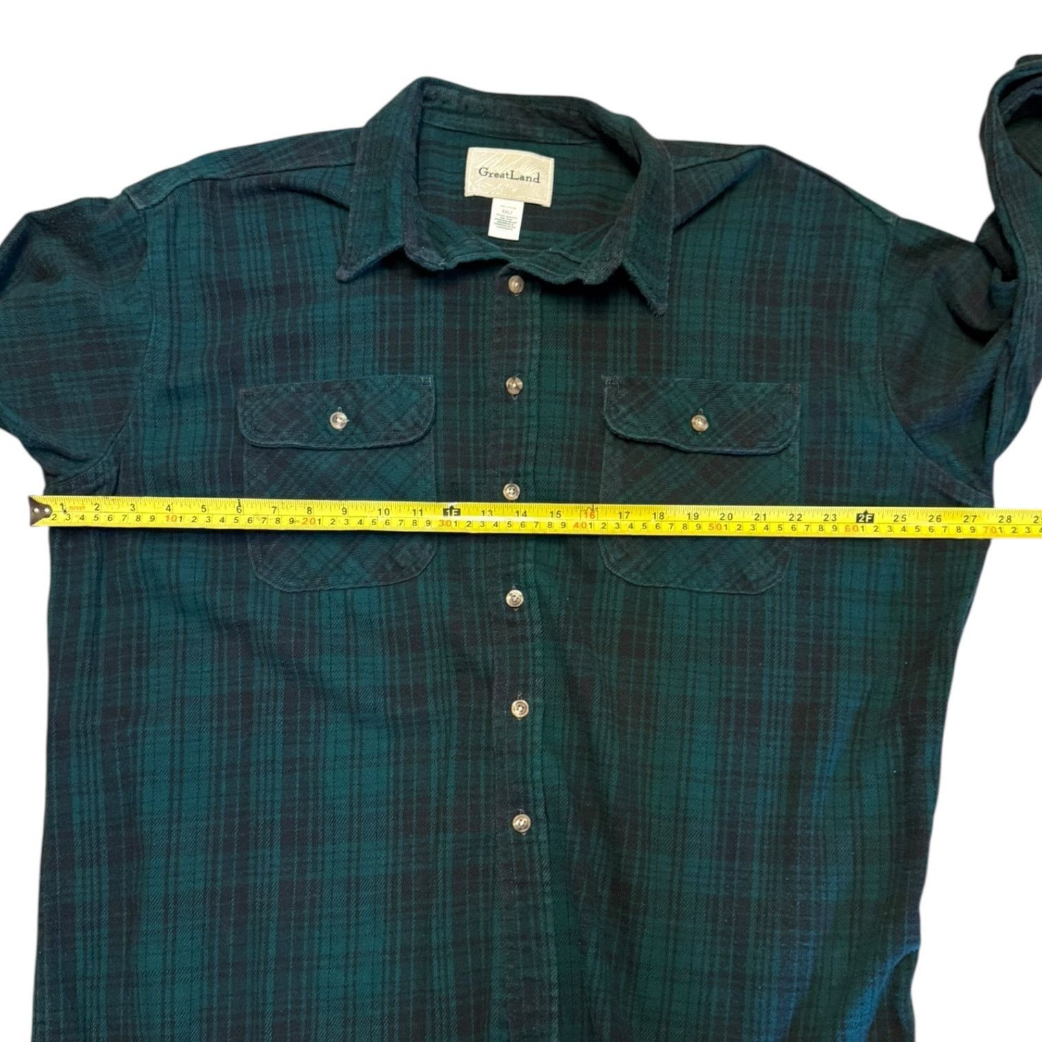 Other GreatLand Vintage Green Cotton Plaid Shacket Shirt Size XXL Size US XXL / EU 58 / 5 - 4 Thumbnail